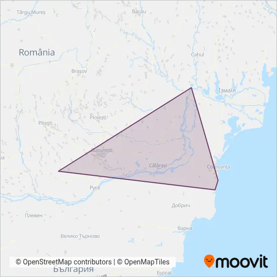 Transferoviar Calatori coverage area map