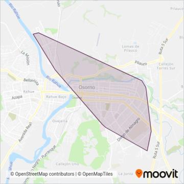 Mapa del área de cobertura de Administradora Francke Ltda.