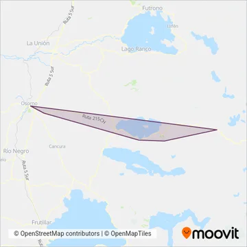 Expreso Lago Puyehue coverage area map