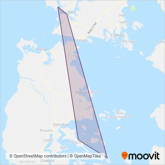 Inversiones Oceánicas S.A. coverage area map