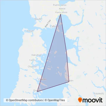 Naviera Austral coverage area map