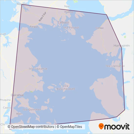Naviera Puelche coverage area map