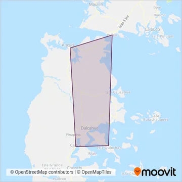 Queilen Bus coverage area map