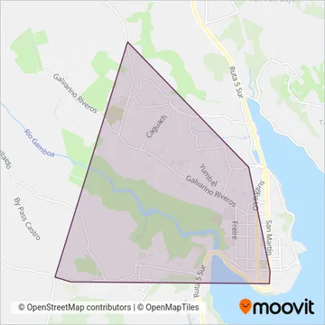 Sociedad De Transportes Línea Uno Ltda. coverage area map