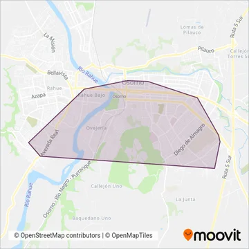Transporte Camino Real Ltda. coverage area map