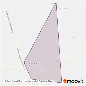 Viação Paraty coverage area map