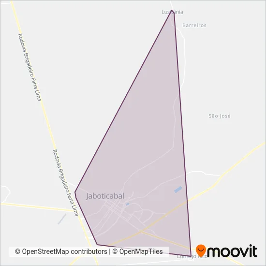 Viação Paraty coverage area map