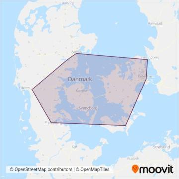 DSB (Bus) coverage area map