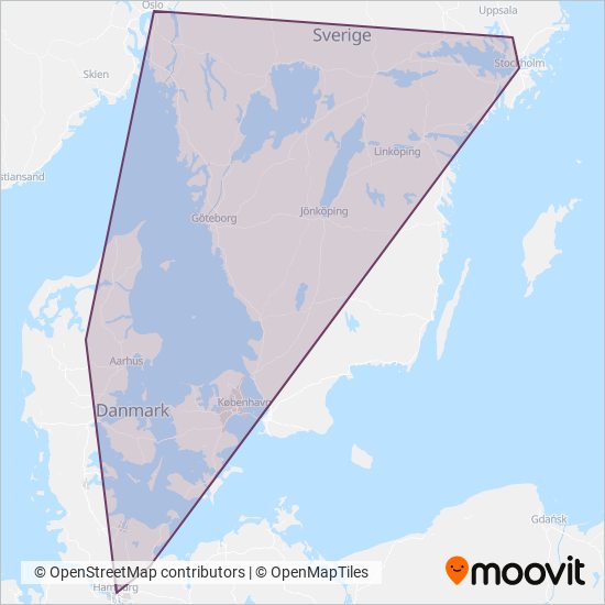 FlixBus coverage area map