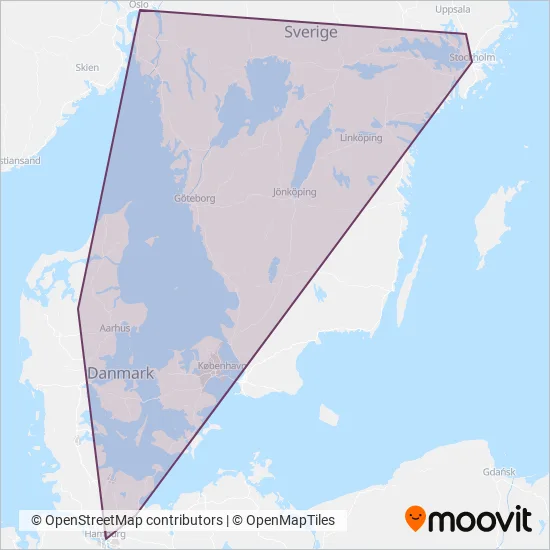 FlixBus coverage area map