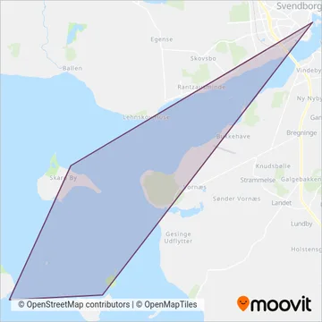 Svendborg Havn Færge- og Sundfart coverage area map
