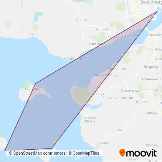 Svendborg Havn Færge- og Sundfart dækningsmap