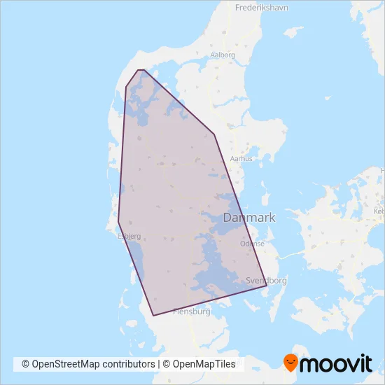 GoCollective (Jernbane) dækningsmap