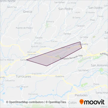 Empresa Hermanos Bonilla coverage area map