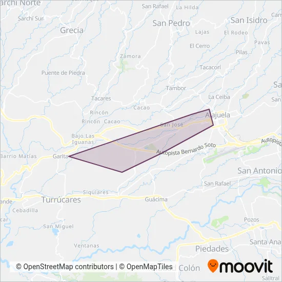 Empresa Hermanos Bonilla coverage area map