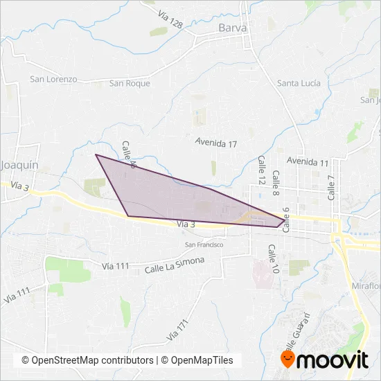Autotransportes Rosol LTDA coverage area map