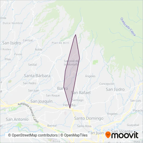 Transportes del Norte LTDA coverage area map