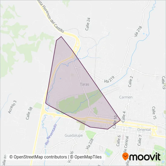 TRAUSANIC S.A. coverage area map