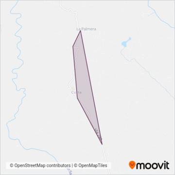 Transporte La Palmera coverage area map