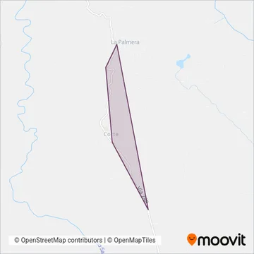 Transporte La Palmera coverage area map