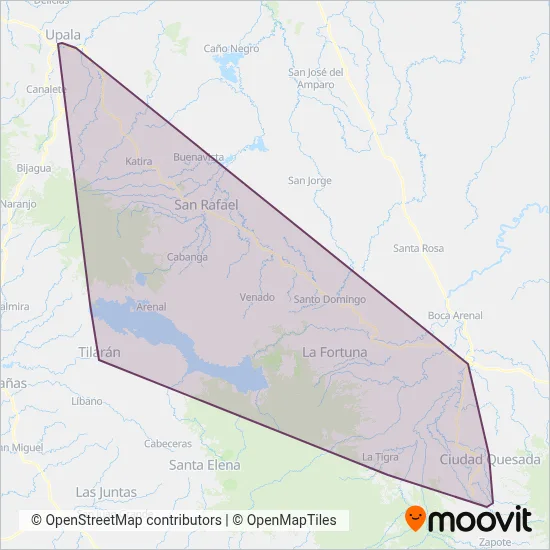Transpisa Limitada coverage area map