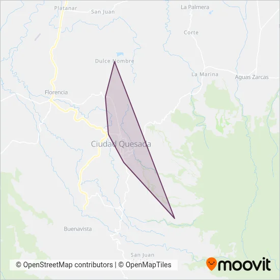 COOPATRAC RL coverage area map