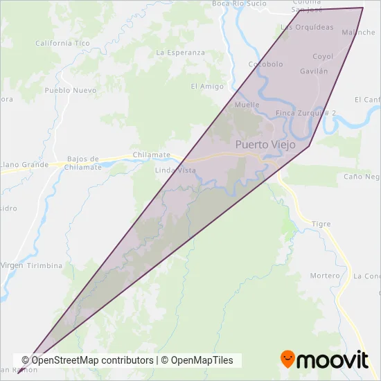 Guapileños coverage area map