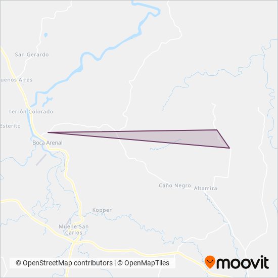 Mapa del área de cobertura de MCA