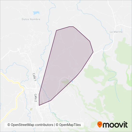 Transportes Corazón de Jesús y Linda Vista coverage area map