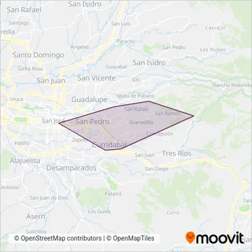 Autotransportes Cesmag S.A. coverage area map