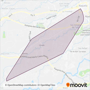 Empresa Villa Bonita S.A. coverage area map