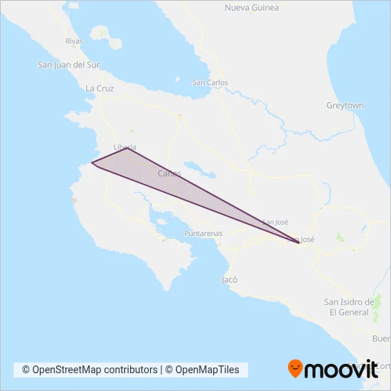 Pulmitan de Liberia coverage area map