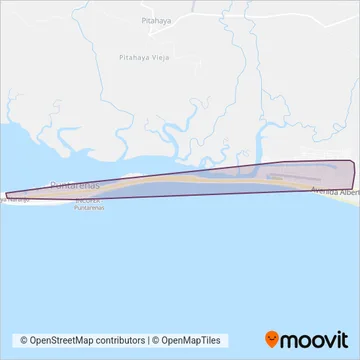 Transportes Occidentales del Pacífico M Y R S.A. coverage area map