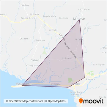 Autotransportes Cuatro Por Tres S.A. coverage area map