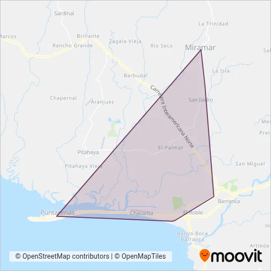 Autotransportes Cuatro Por Tres S.A. coverage area map