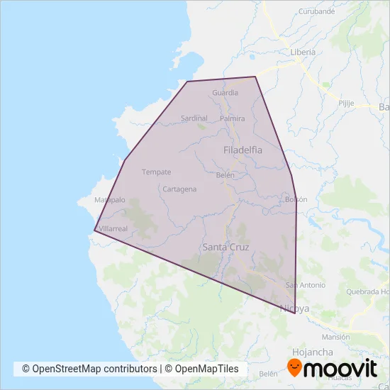 Transportes La Pampa LTDA coverage area map