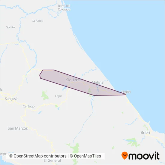 TRACASA coverage area map