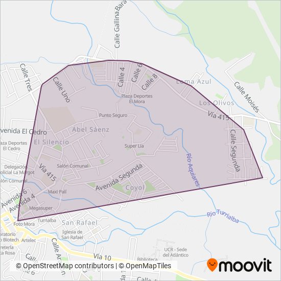 Ciparo S.A. coverage area map