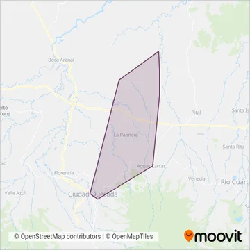 Transportes La Gloria Sociedad Anonima coverage area map