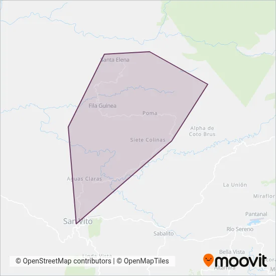 Autotransportes Cepul, S.A coverage area map