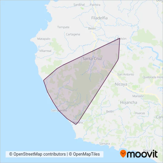 MARDEL S.A. coverage area map
