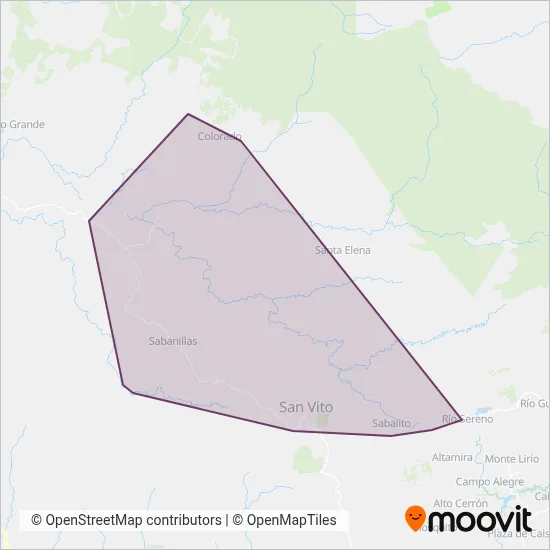 Victor Hugo Carvajal Rivera coverage area map