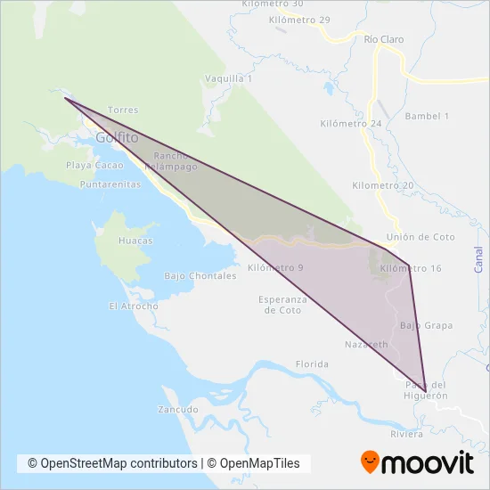 Servicios Urbanos Golfiteños Sociedad Anonima coverage area map