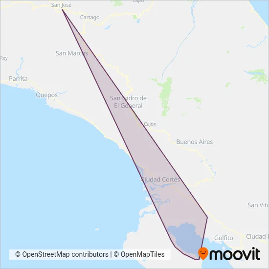 Autotransportes Blanco Lobo Sociedad Anonima coverage area map