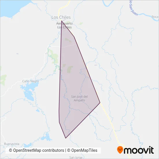 Servulo Virgilio Delgado Salazar coverage area map