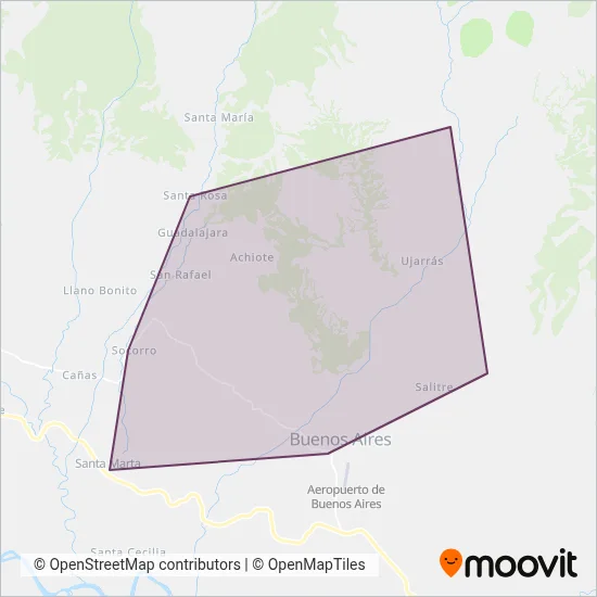 Hermanos Moxglam Sociedad Anonima coverage area map