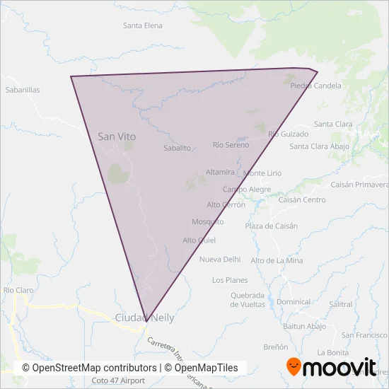Autotransportes Cepul Sociedad Anonima coverage area map