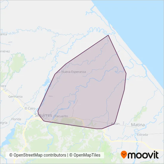 Autotransportes Hermanos Calvo Sociedad Anonima coverage area map