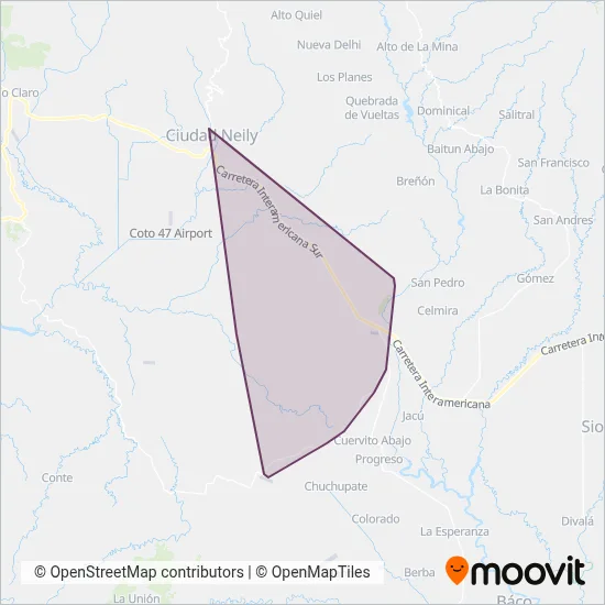Transgolfo Sociedad Anonima coverage area map