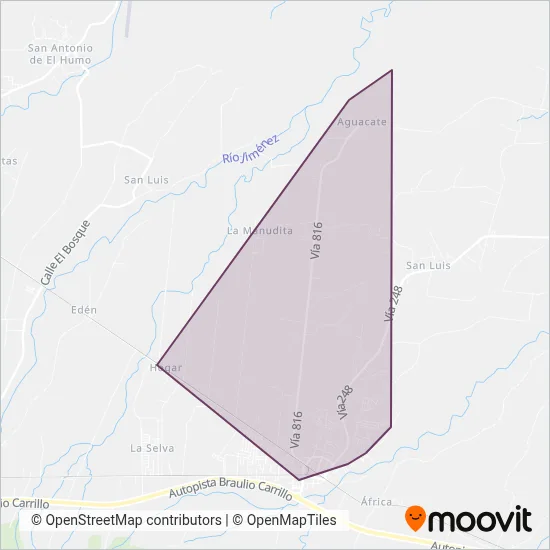 Transportes De Valijas Sociedad Anonima (transval, S.A.) coverage area map